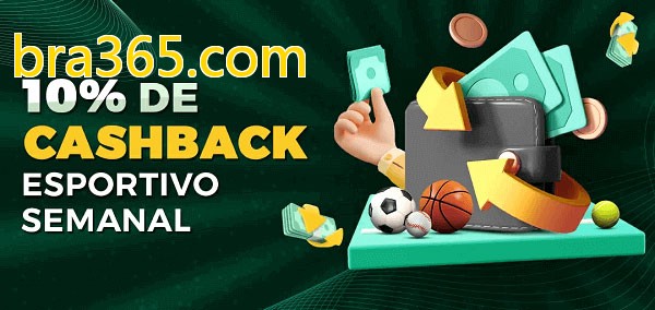 10% de bônus de cashback na bra365.com